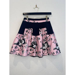 DVF - Diane von Furstenberg Claire Toile Skirt Pink/Black size 0